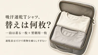 秋の出張前に楽天でレビュー数が多い吸汗速乾Tシャツを比べる｜替えを増やしすぎないセット選び